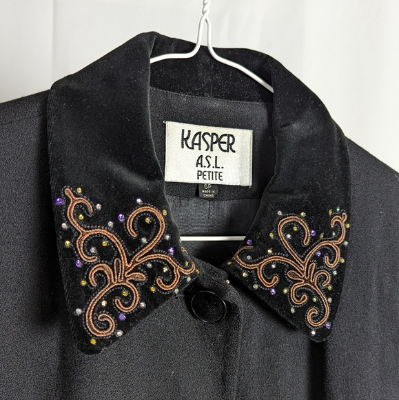 Vintage customized black blazer jacket - Picture 5 of 6